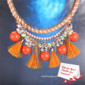 Orange Wedding and Evening Dress Accessories Jewelry Tassel Necklace Gifts